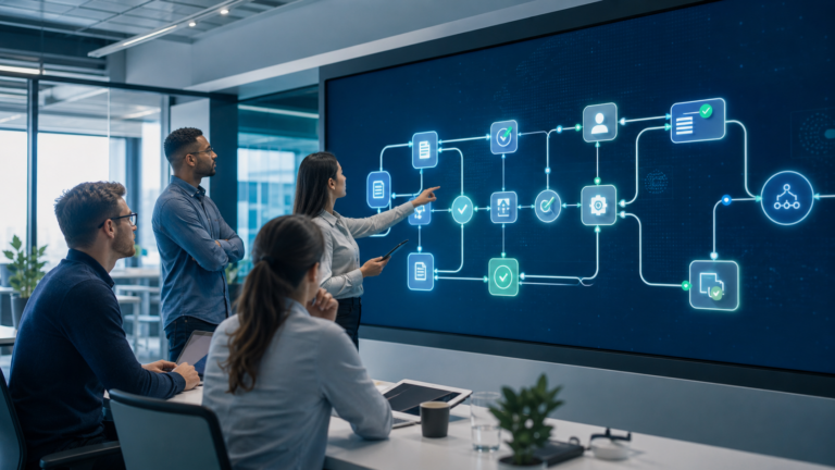 Équipe web utilisant l’analyse de contenu pendant la stratégie de contenu