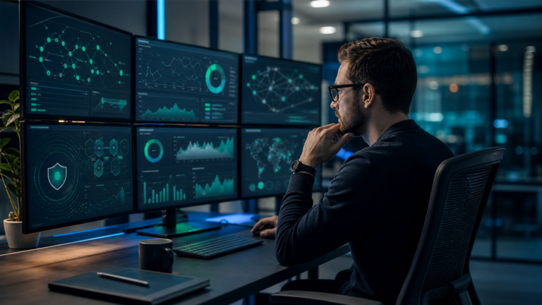 Équipe web utilisant le contrôle qualité automatisé pendant l’architecture technique